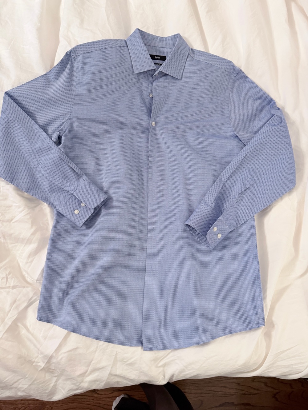 Hugo Boss Light Blue Long-Sleeve Dress Shirt